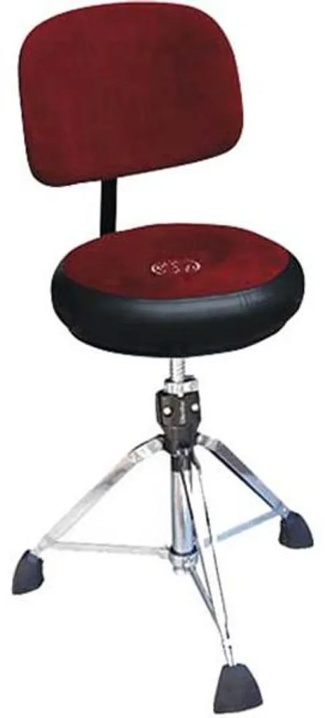 Tabouret de Batterie Roc-n-Soc Rouge avec Dossier : Fini le Mal de Dos