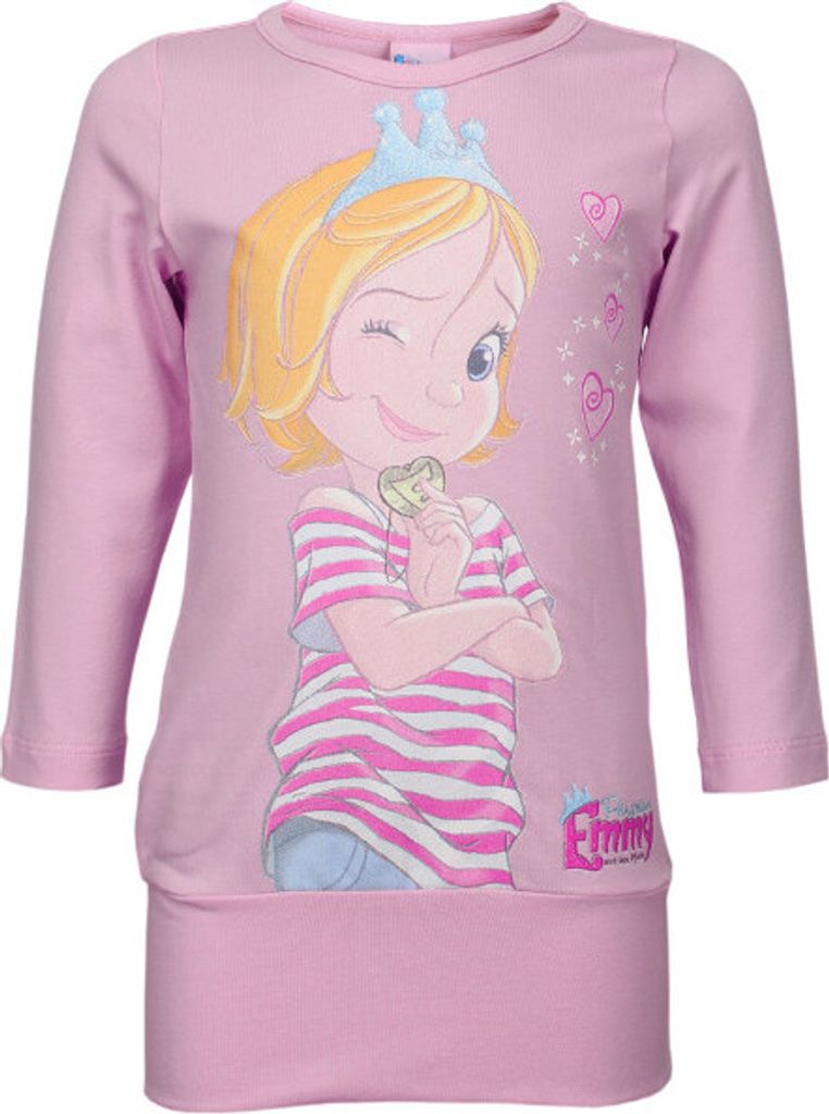 82405 Disney Prinzessin Emmy Langarmshirt Mädchen – Rosa, Gr. 98 – Süßes Shirt mit Prinzessin Emmy Motiv, bequem & stylish