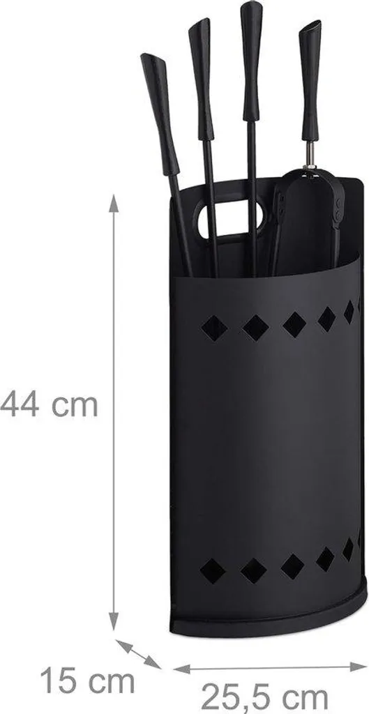 Serviteur de cheminée design inox - Accessoires pour poêle et insert