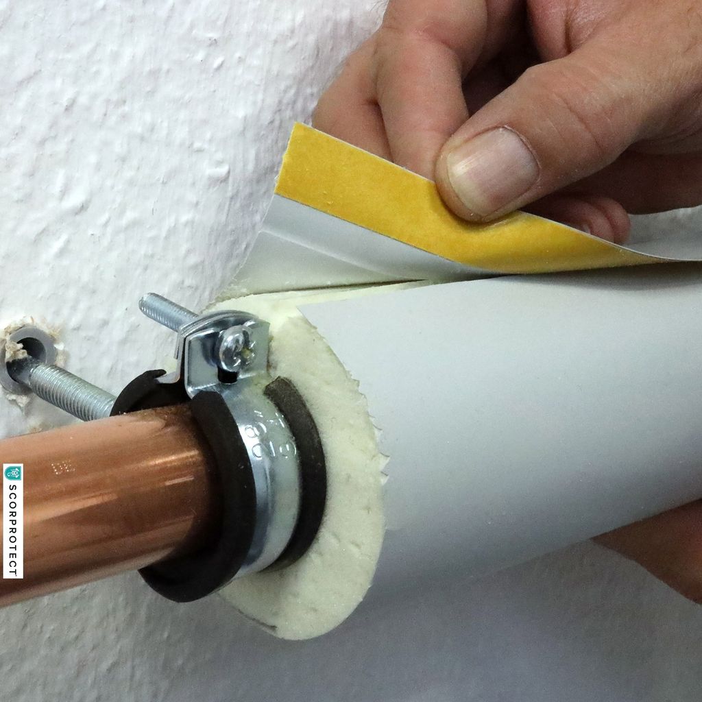 Außenbereich Rohrisolierung Aluminiumfolien Isolierschlauch 48mm 60mm 76mm 89mm 110mm Selbstklebende Isolierung Baumwolle ( Color : ID48mmxT10mmxL0.9m