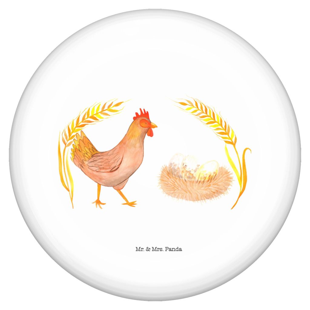 Mr. & Mrs. Panda Button Huhn Stolz - Weiß - Geschenk, Bauernhof, Geburt, Badge, Spruch, Anstecker Pin, Schwangerschaft, Plakette, Eier, Hühner