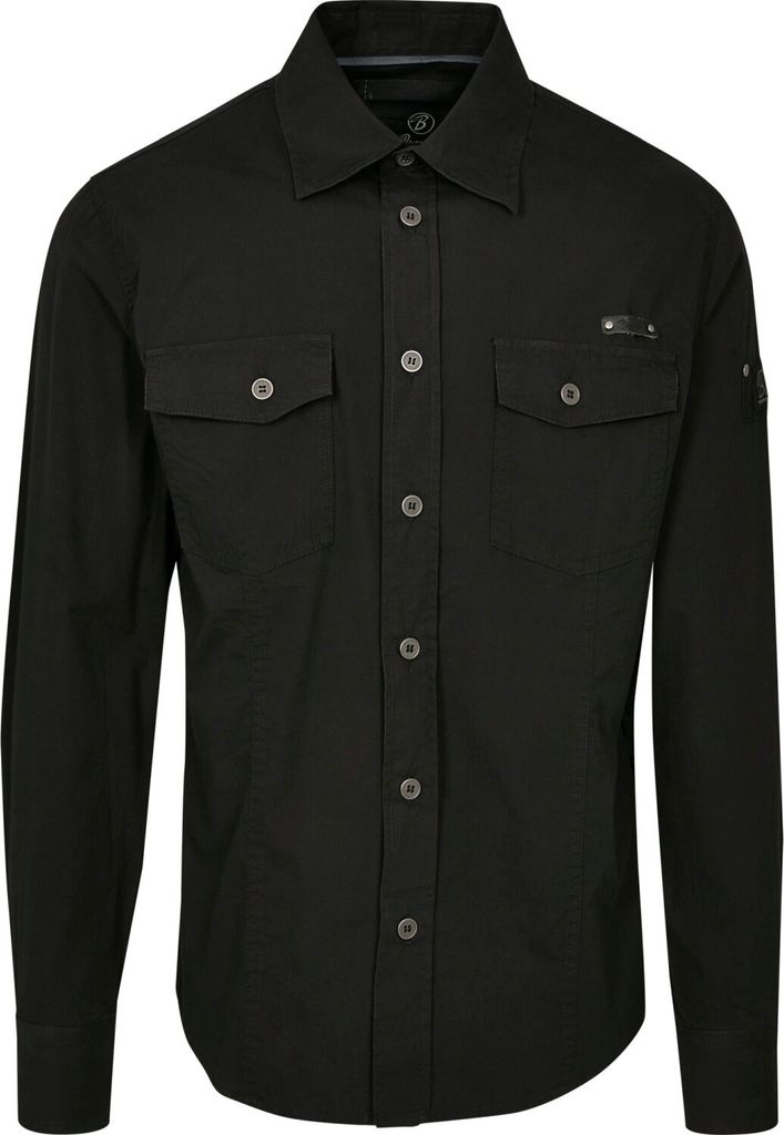 Pánská košile Brandit Slim Worker Shirt black - XL Obrázek produktu 