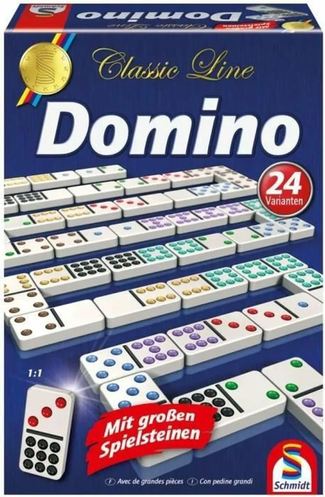 Jeu de Domino avec Points Colorés Schmidt Spiele - Coffret de Loisir