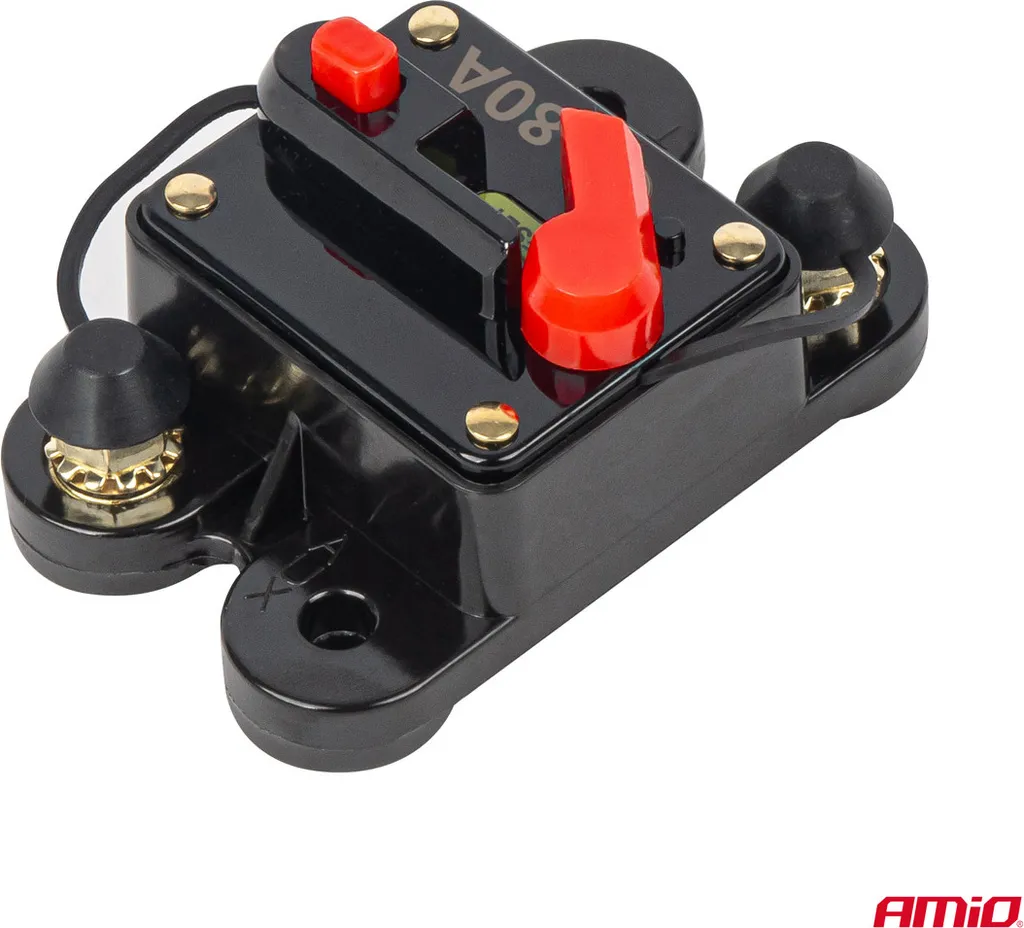 Interruttore Magnetotermico 80A per Audio Auto 12V-48V Professionale - 2