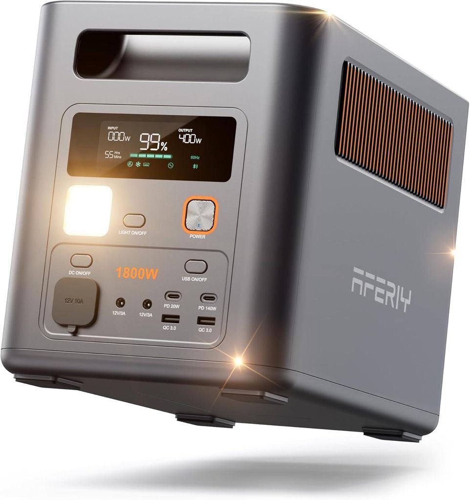 AFERIY P180 Pro Estación de Energía Portátil 1800 W 1024 Wh Imagen del producto 