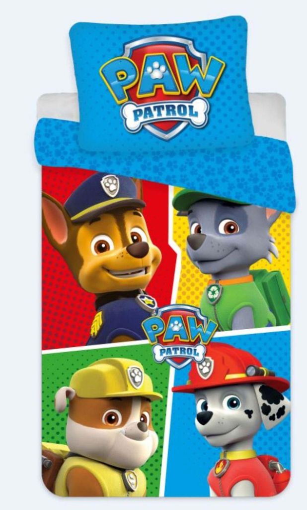PAW Patrol - Wende-Bettwäsche-Set, 135x200 & 80x80 Produktbild 