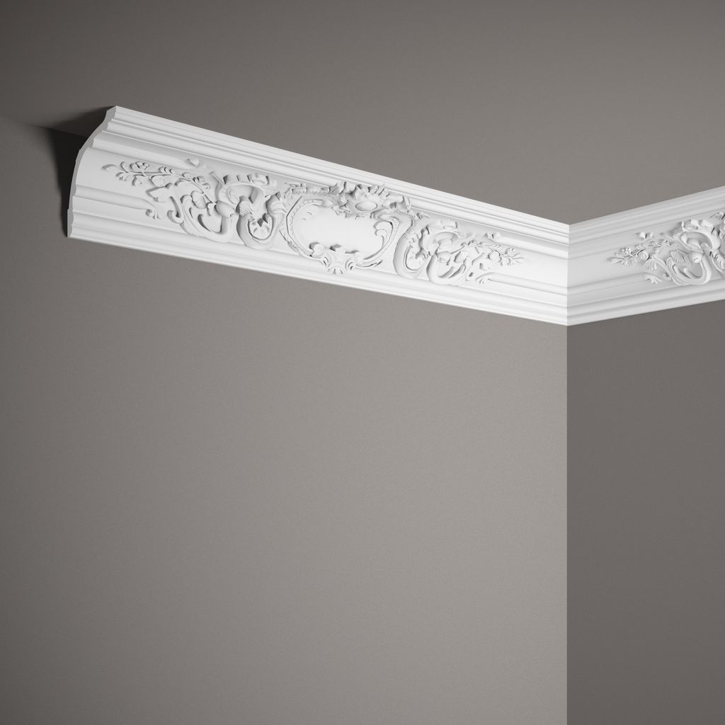 Mardom Deckenleiste MDA109 Profoam 178 x 170 x 2000 mm Weiß Stuckleiste Ornament