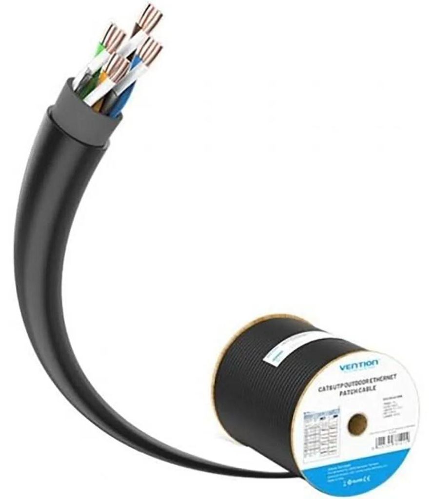 Vention Ihlb305 Cat6-trommelnetzwerkkabel 305 M Silber Silber One Size