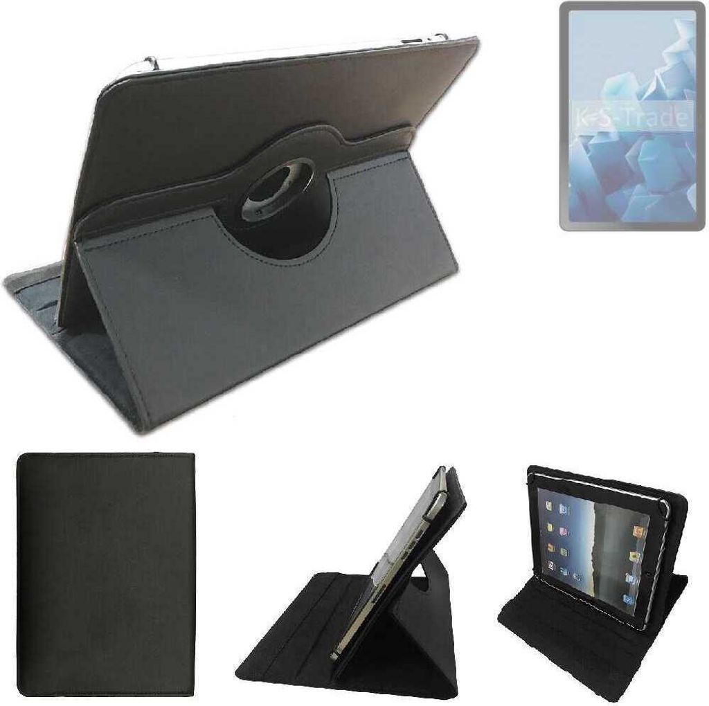 High quality kompatibel mit HMD T21 Schutz Hülle 360° Tablet Case Schutzhülle Flip Cover schwarz. Tablet Hülle drehbar Standfunktion Ultra Slim
