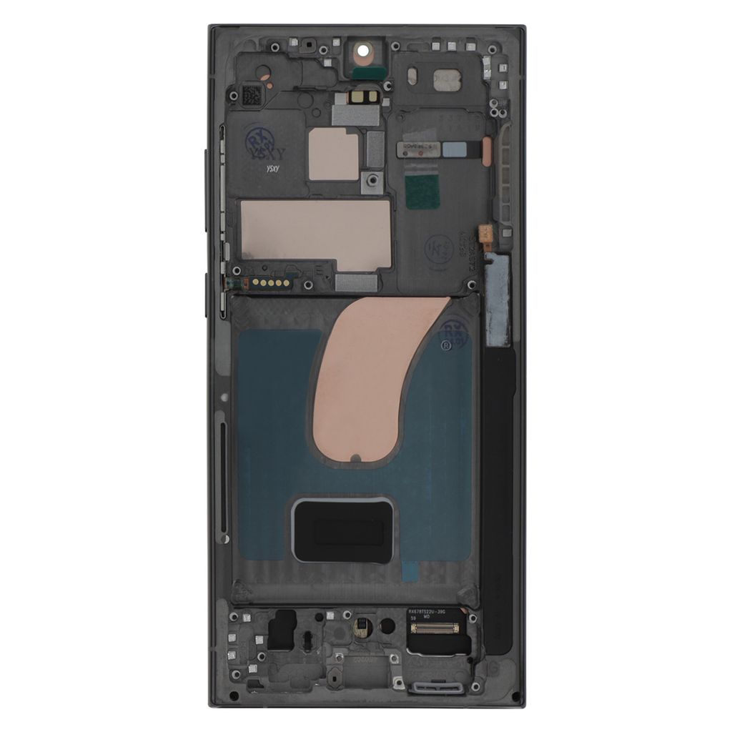 Clappio, Komplettset für Samsung Galaxy S23 Ultra OLED-Display und Touchscreen, Grün