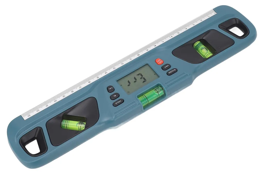 Mesureur d'angle numérique haute précision LCD pour menuiserie cyan - 3