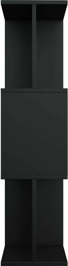 Meuble de Séparation de Pièce Noir 80x24x96 cm pour Salon et Bureau - 7