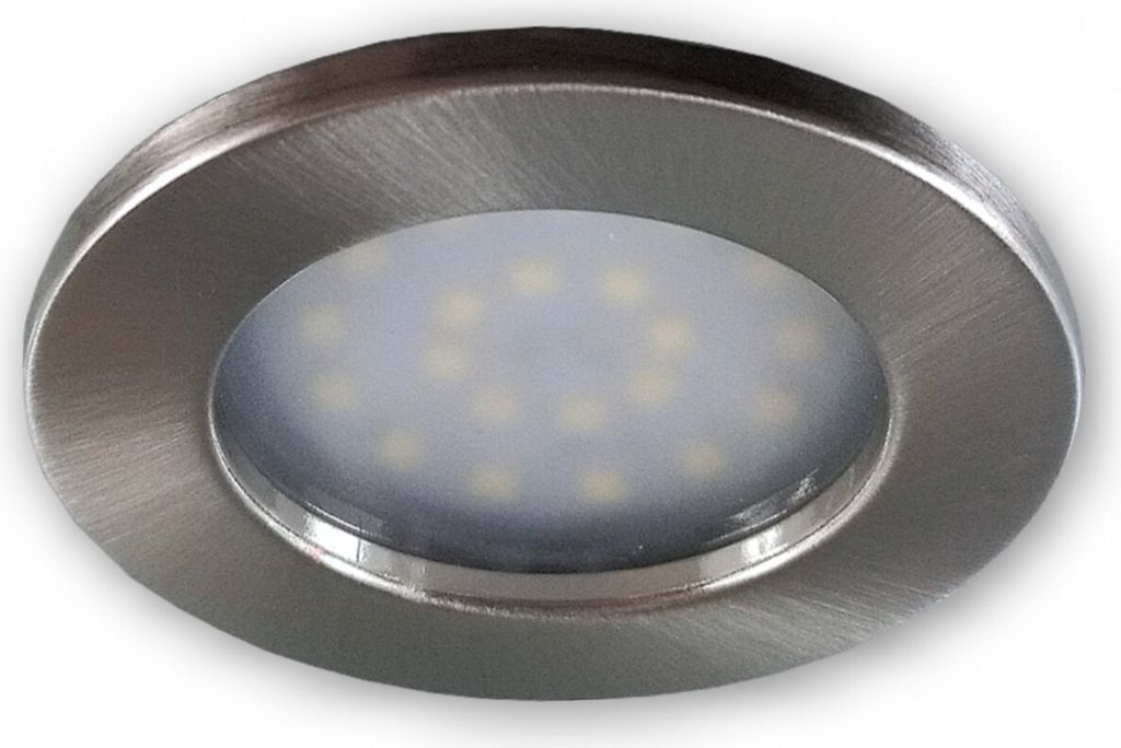 C-Light Flaches LED Leuchten 3er Set 230V alu gebürstet 9252 - 2W neutralweiss