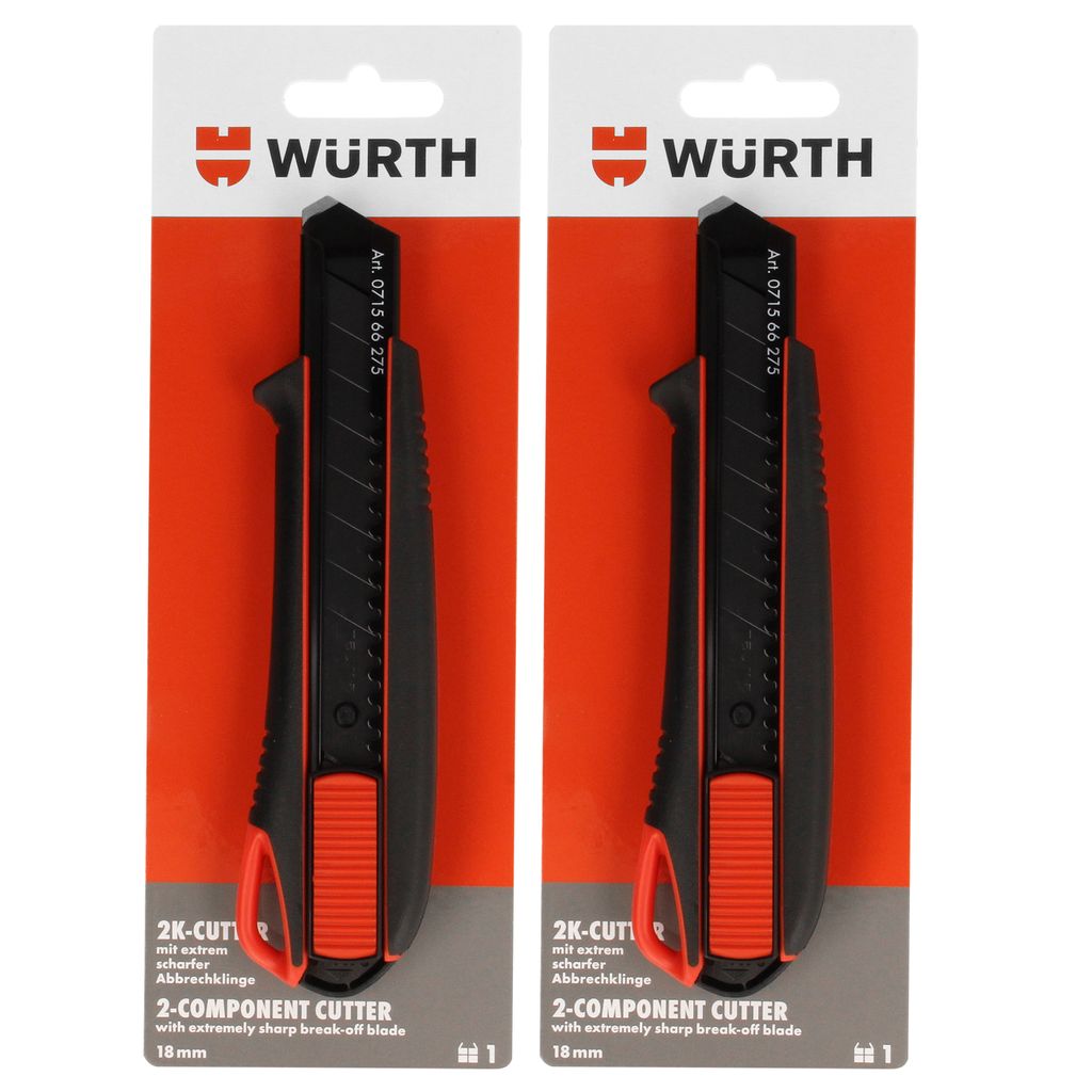 Coltello da taglio Würth 2K con impugnatura a cursore Immagine del prodotto 
