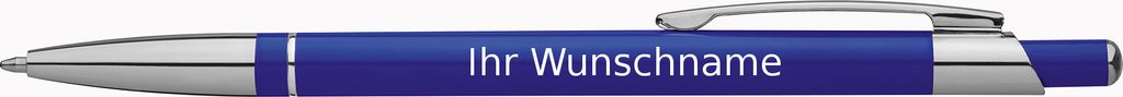 Kugelschreiber mit Gravur / aus Metall / slimline / Kugelschreiberfarbe: blau