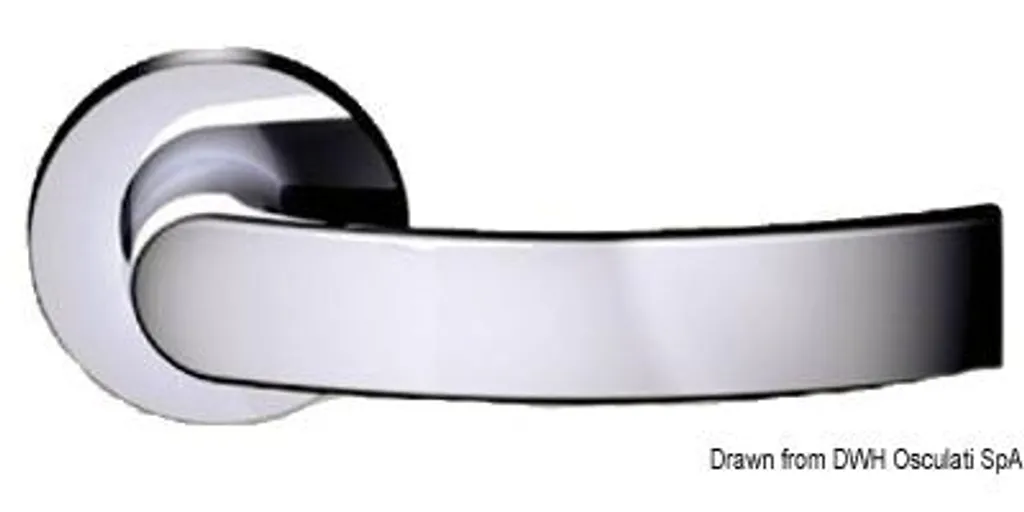 Poignée de porte pour rénovation intérieure SLIM laiton 124 mm