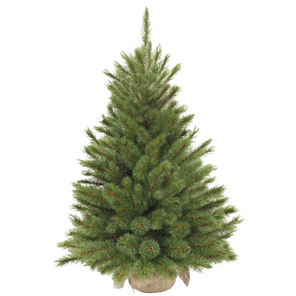 Triumph Tree Forest Frosted Künstlicher Weihnachtsbaum in Jutesack - H90 x Ø62 cm - Grün