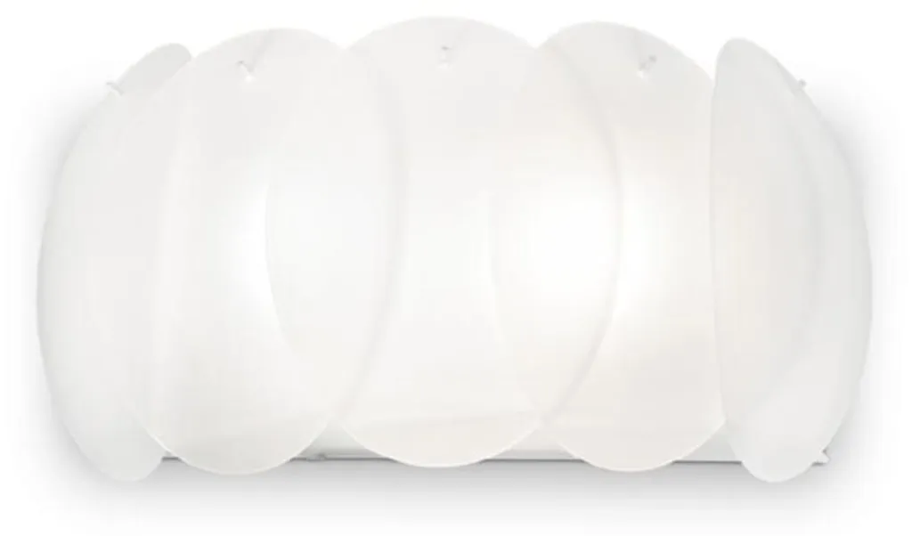 Applique murale blanche OVALINO 2 ampoules pour éclairage sans reflets