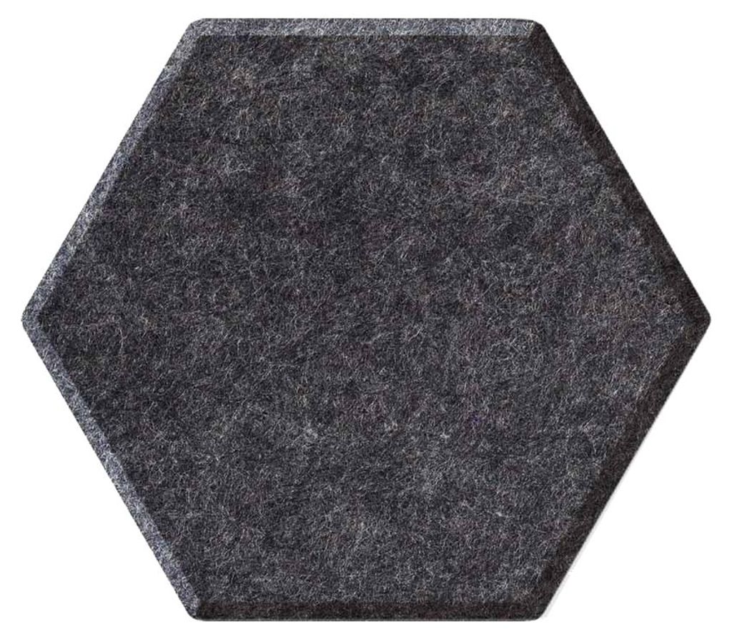 magnetoplan Akustik-Wandpaneele ecoAware Hexagon anthrazit 6 Paneele