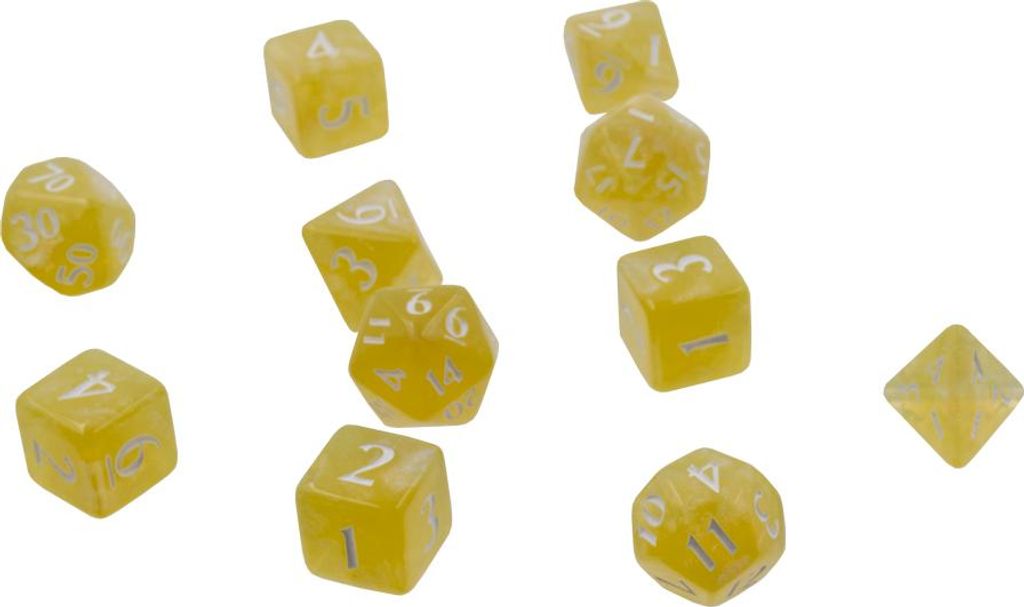 Ultra Pro - Eclipse 11 Dice Set, Farbe:Lemon Yellow