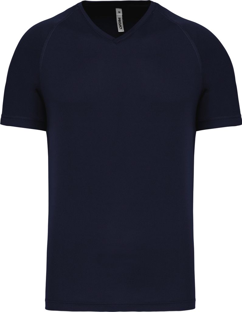 PROACT Herren Kurzarm-Sportshirt mit V-Ausschnitt