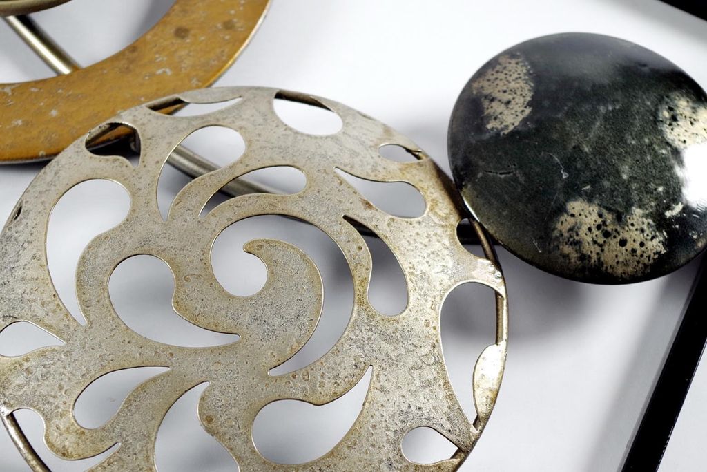 Kobolo Metall-Wandbild Wanddeko Metallbild - mit Ringen, Produktbild 4