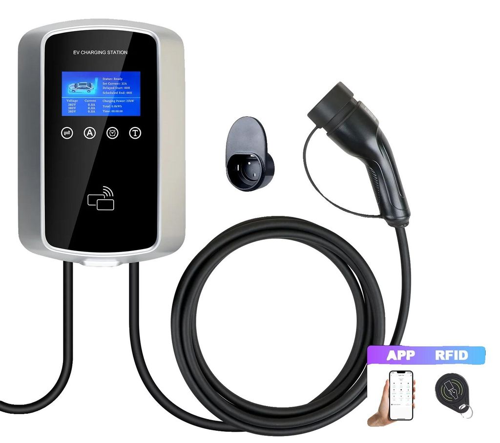 EV-Ladestation, WLAN-Konnektivität, Smart-App-Steuerung, Produktbild 