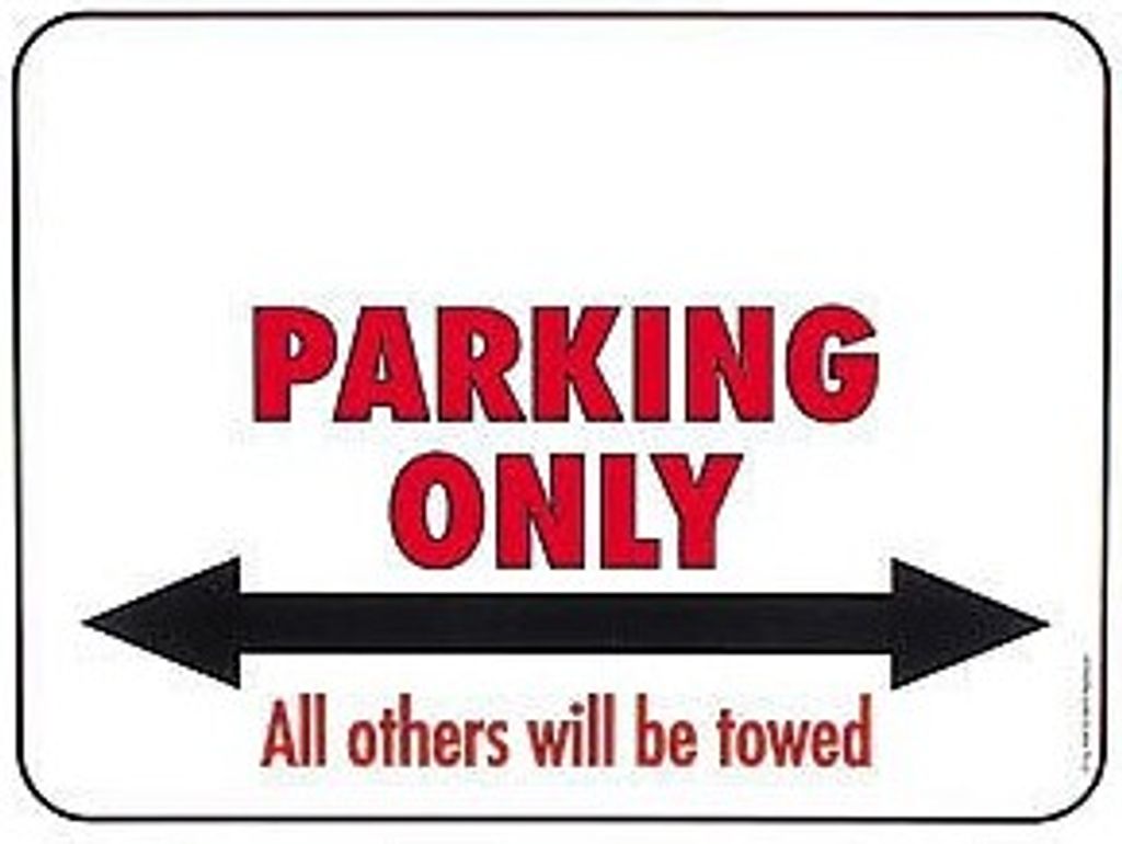 Parkschild - neutral - Parking Only - 308845 - Gr. 40 x 30 cm