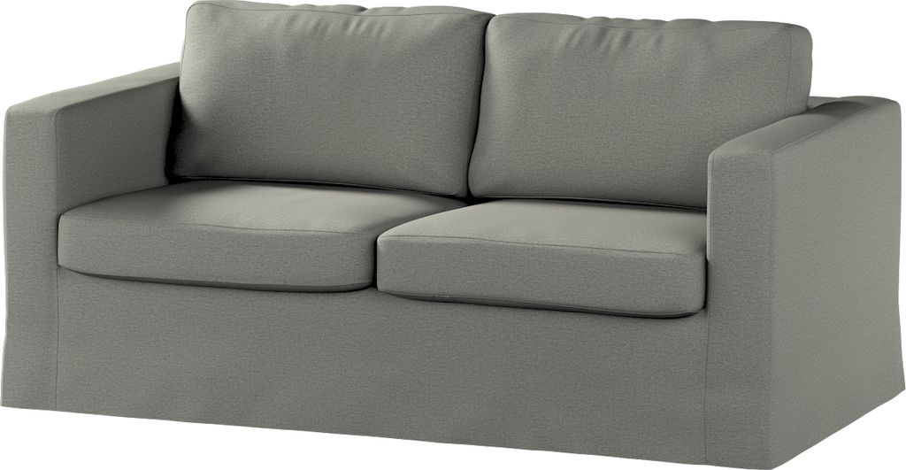 Dekoria Bezug für Karlstad 2-Sitzer Sofa nicht ausklappbar, lang, grau, Sofahusse, Karlstad 2-Sitzer