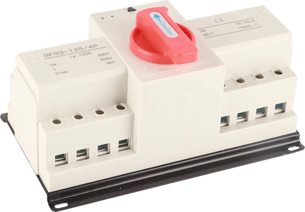 Inverseur de source automatique triphasé 125A pour tableau électrique - 3