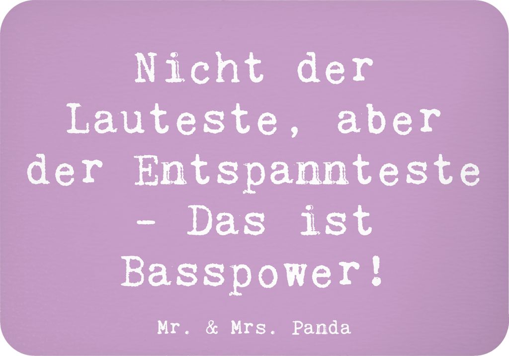 Mr. & Mrs. Panda magnet Spruch Bassgitarre Entspannt - Lavendeltraum - Geschenk, Pinnwandmagnet, Notizhalter, haftmagnet, Instrument, Musik, Lernen...