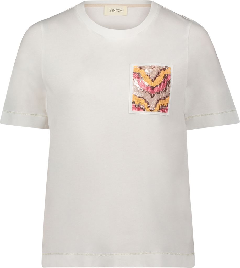 Shirt Kurz 1/2 Arm 1945 Patch Cream/Rosé Größe 40