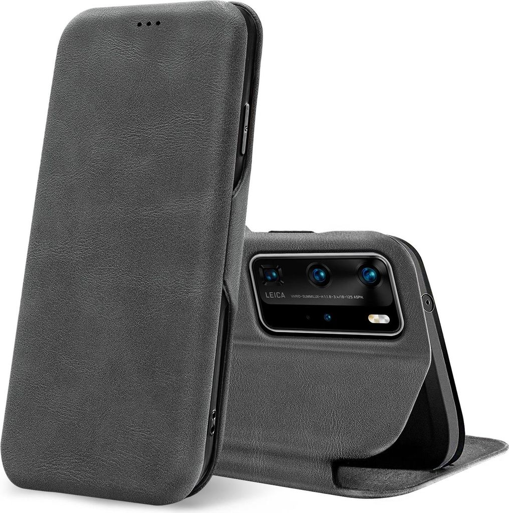 Shell Flip Case für Huawei P40 Pro Hülle Book Cover Handy Tasche mit Kartenfach Premium Schutzhülle