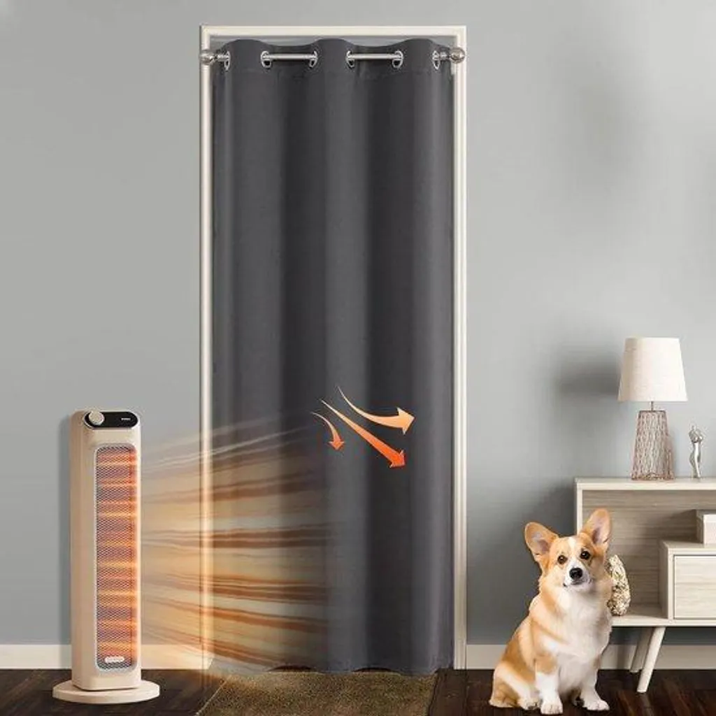 Rideau isolant thermique occultant avec œillets pour chambre à coucher