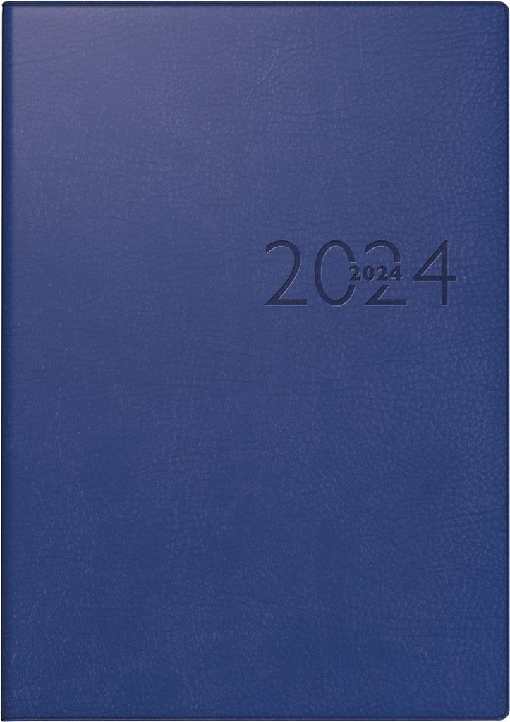 rido/idé 7023016304 Wochenkalender Buchkalender 2024 Modell studioplan int. 2 Seiten = 1 Woche Blattgröße 16,8 x 24 cm Kunstleder-Einband Presti...