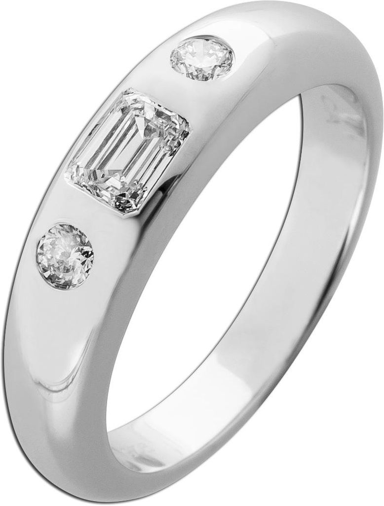 Brillant Ring Silber 925 Lab Grown Diamanten 0.75ct 19