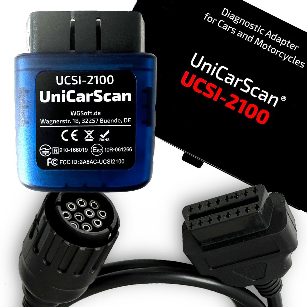 Diagnostické rozhranie UniCarScan UCSI-2100 + Adaptér 10 Obrázok produktu 
