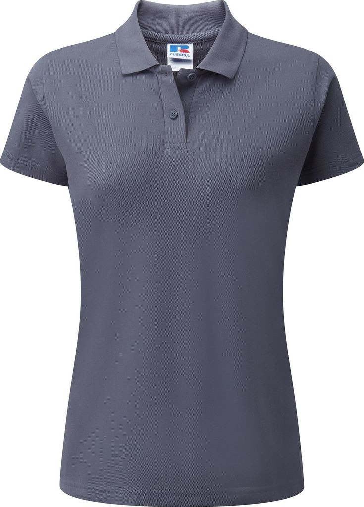 Jerzees Colours Damen Pikee Poloshirt, Kurzarm BC565 (XS) (Dunkelgrau)