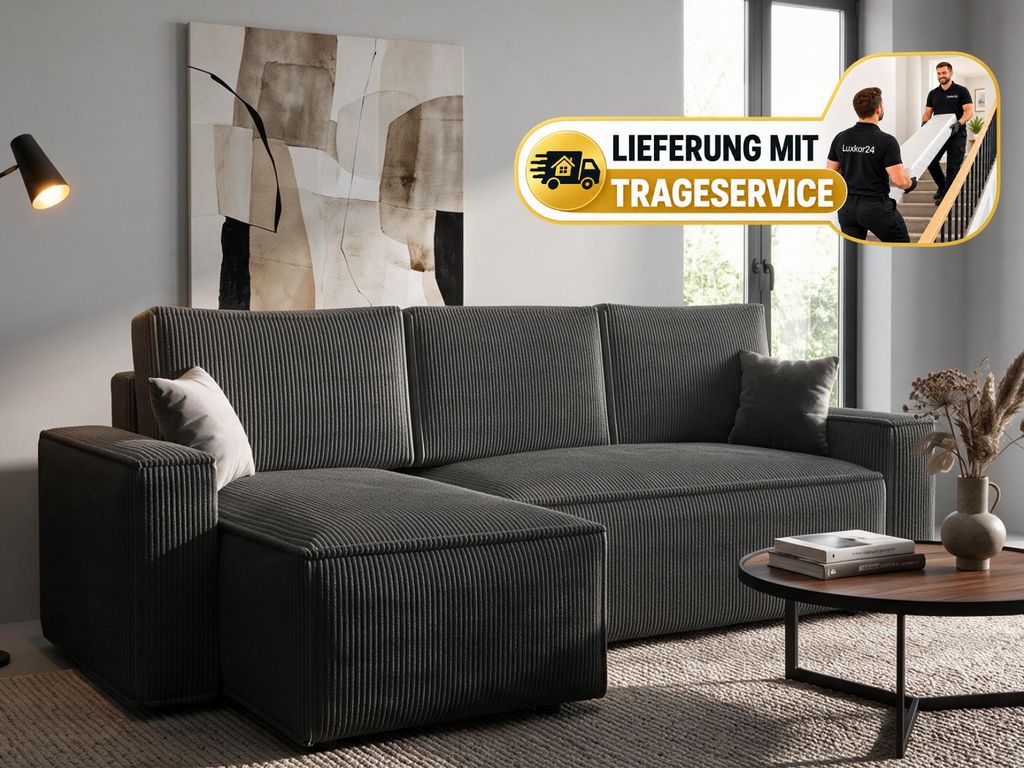 Ecksofa, Ecksofa mit Schlaffunktion, Eckcouch mit Produktbild 
