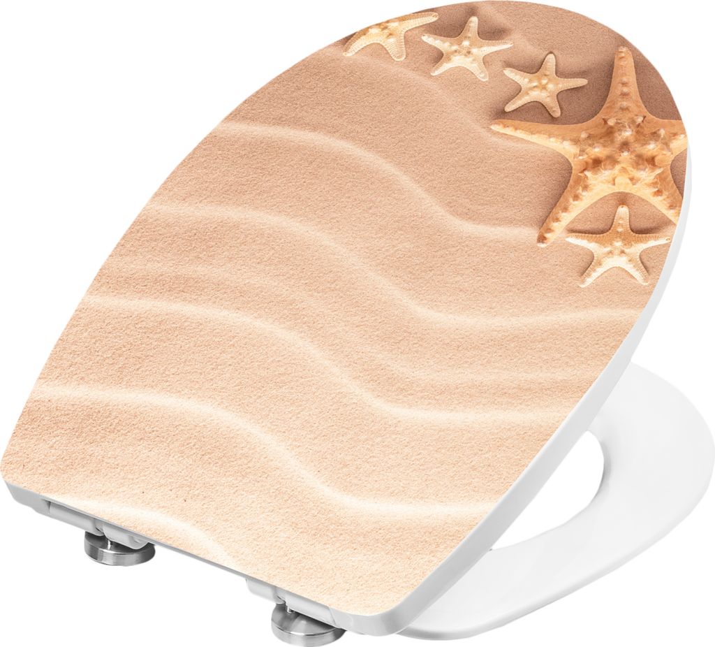 CORNAT Toilettenbrille mit Absenkautomatik 3D SAND Thermoplast