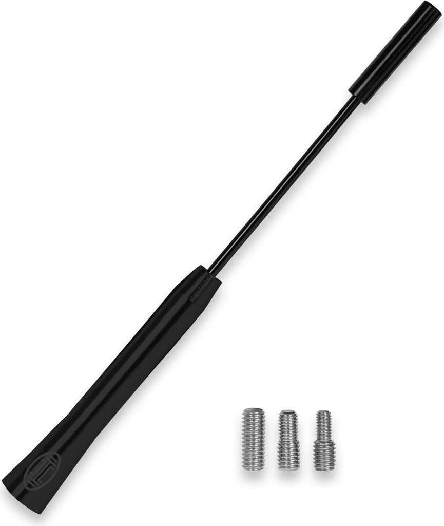 HEYNER Antenne Ersatzstab 15 cm M4 M5 & M6 Universal KFZ Radio-Antenne AM FM DAB+ Aluminium Dachantenne Antennenersatzstab Kurzstabantenne