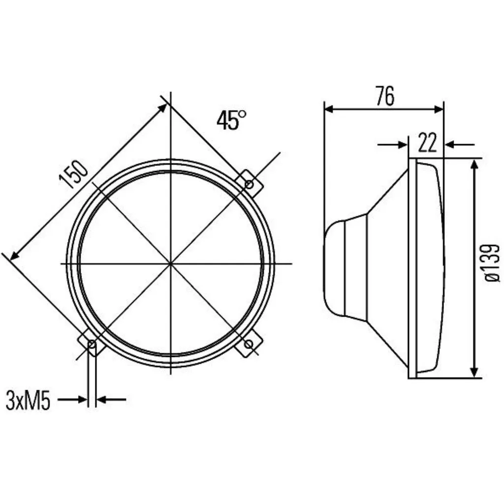 Lampada frontale universale M133 - 7