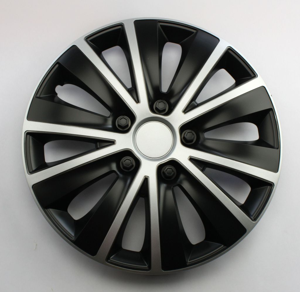 SET Radkappen Radzierblenden 4er Satz 14 Rapide silver-black