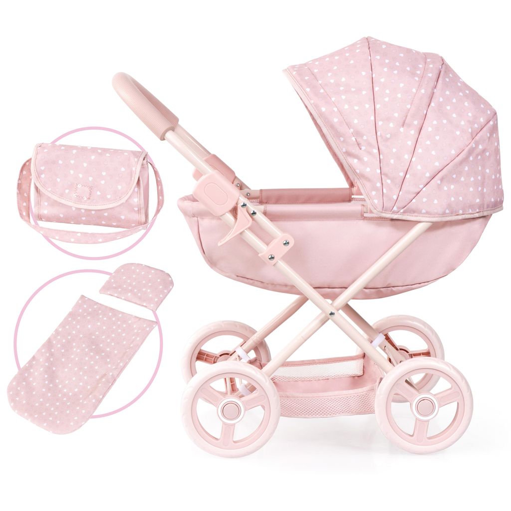 Bayer Design 12711AB Puppenwagen Cosy, integrierter Korb, Produktbild 