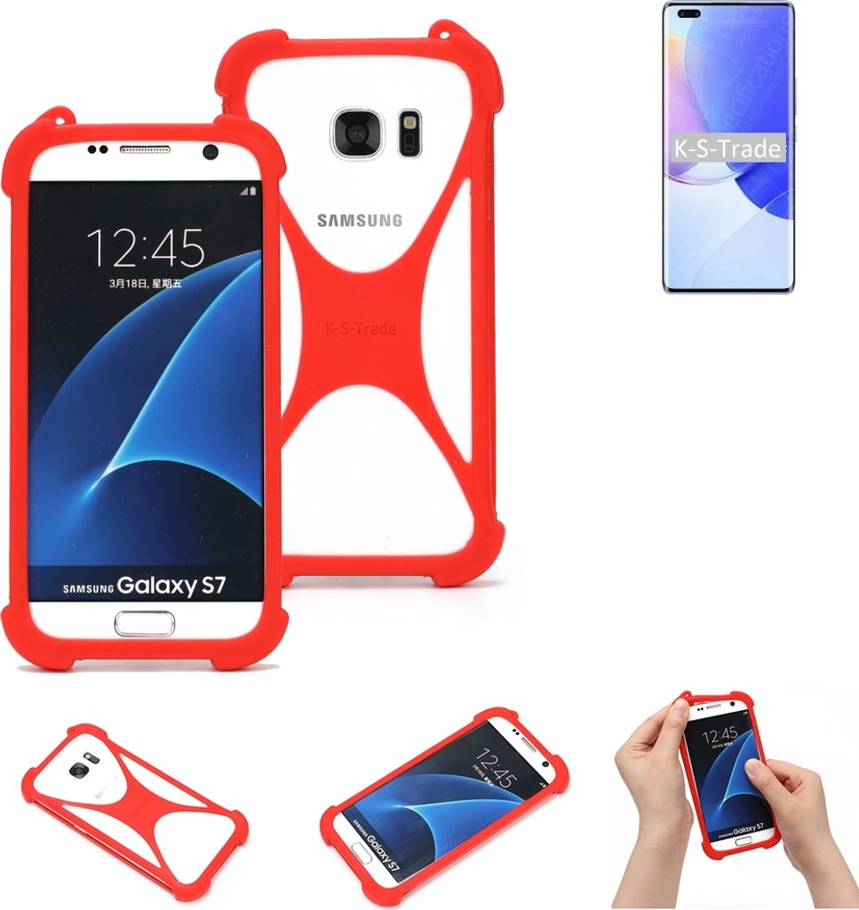 K-S-Trade Handy-Hülle kompatibel mit Huawei nova 9 Pro Schutz-Hülle Bumper Silikon Schutz Hülle Cover Case Silikoncase Silikonbumper TPU Softcase
