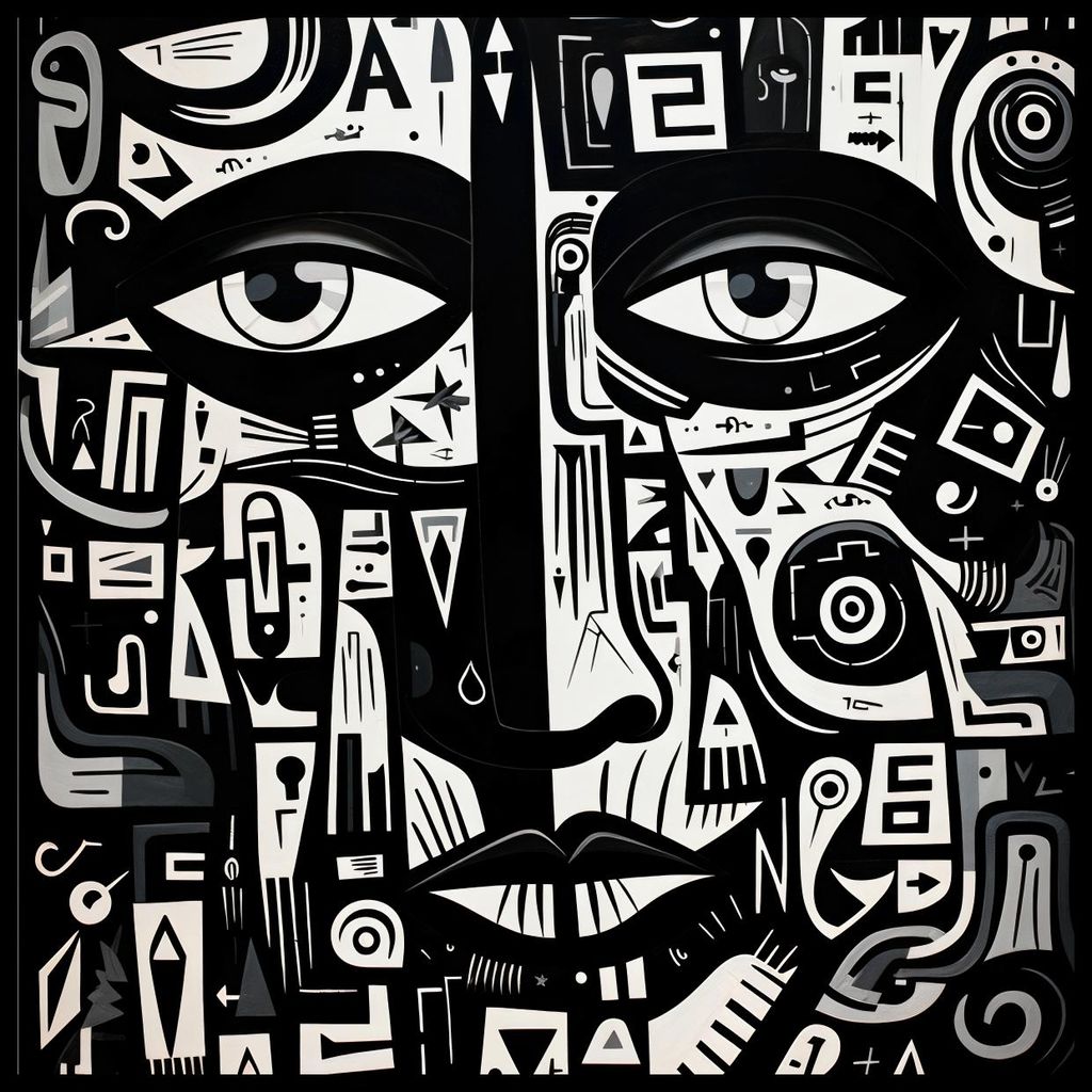 Poster 60x60cm Gedankenlabyrinth