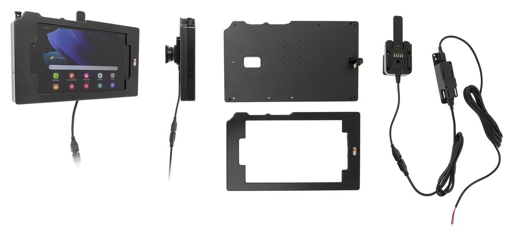 Brodit Gerätehalter 759224 mit Ladefunktion - für Smartphones - Samsung Galaxy Tab Active 2 SM-T390/SM-T395, Samsung Galaxy Tab Active 3 SM-T570/...