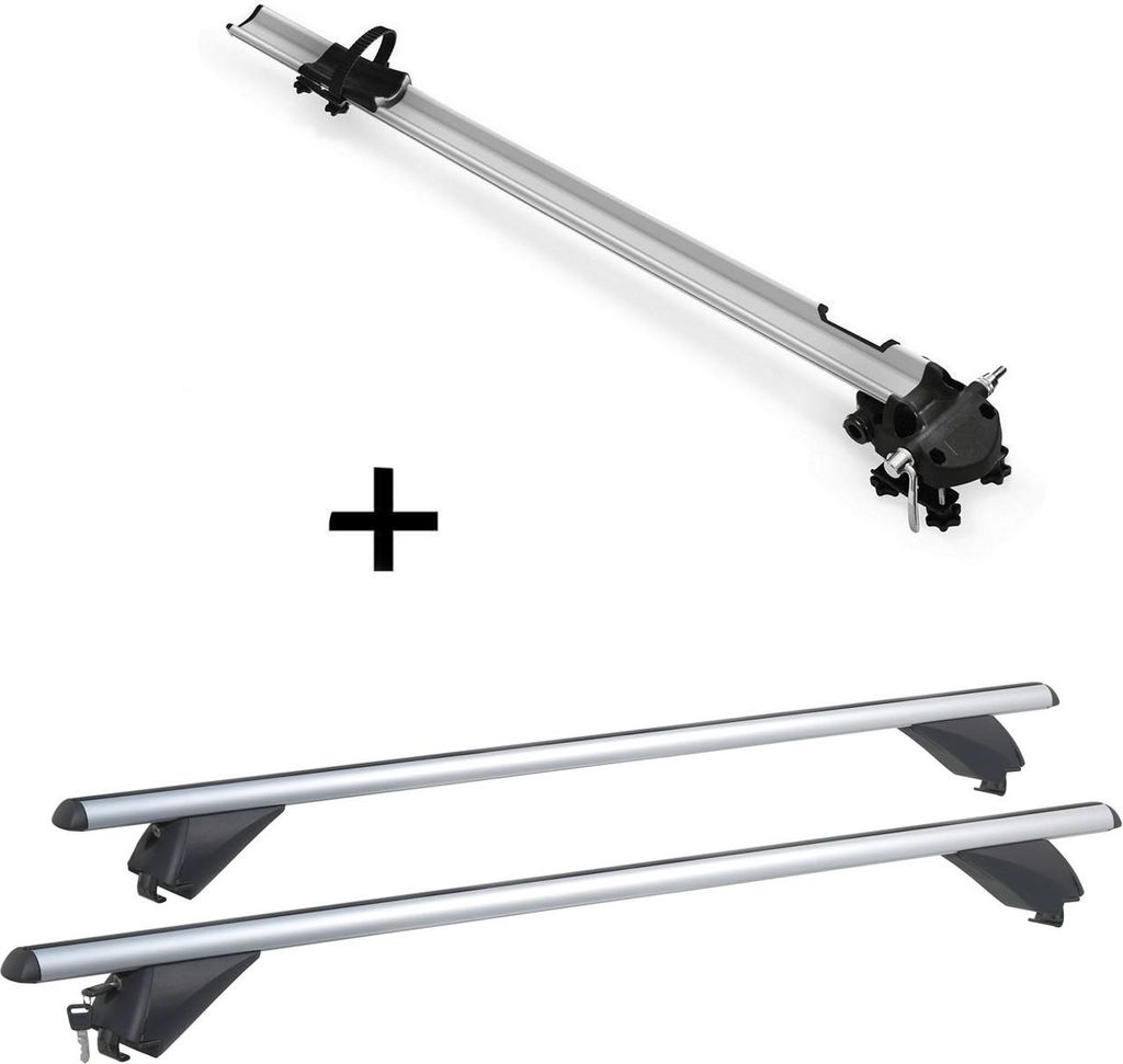 Fahrradträger Bike Pro + Alu Dachträger RB003 kompatibel mit für Kia Sportage (5Türer) 2010-2016