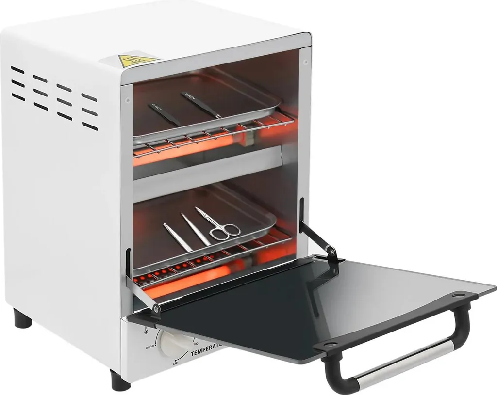 Stérilisation efficace des outils de manucure : Armoire 12L 1000W Blanc