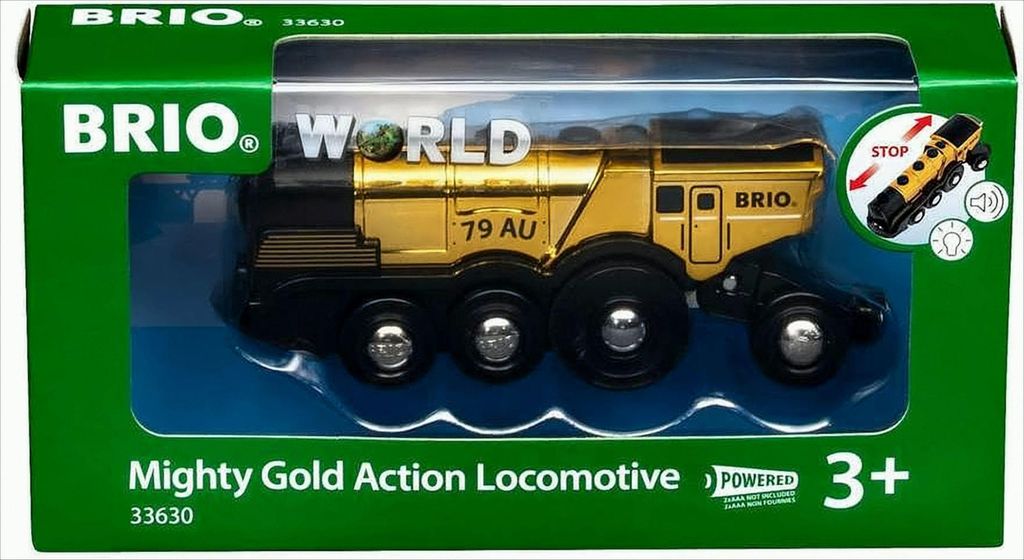 BRIO Goldene Batterielok mit Licht und Sound Immagine del prodotto 
